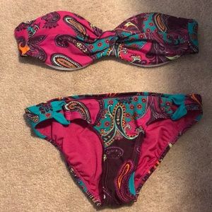 Colorful bathing suit!